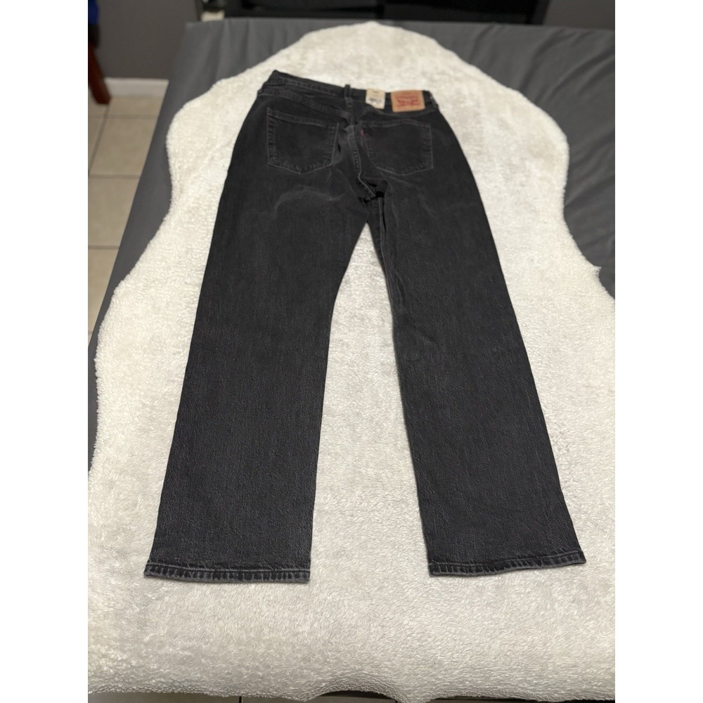 New Levi's 501 Curvy Women's Button Fly Black High Rise Straight Jeans 30x30 - Picture 3 of 11